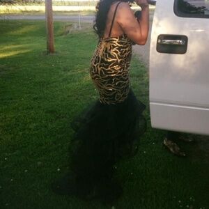 Black & Gold custom dress